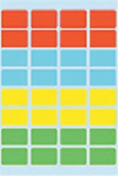 Etiket HERMA 3631 12x19mm assorti 160stuks 5 Vel