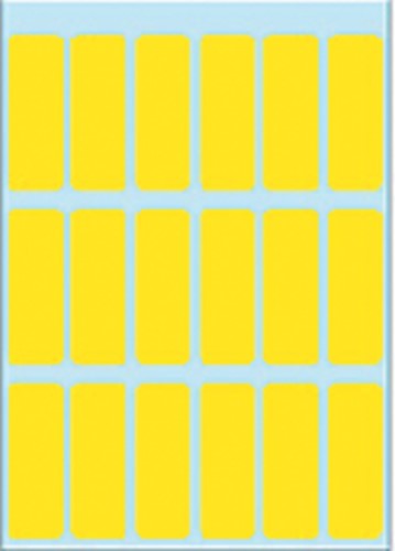 Etiket HERMA 3651 12x34mm geel 90st 7 Vel