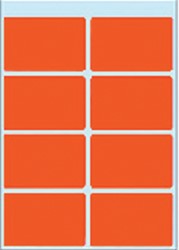 Etiket HERMA 3692 26x40mm rood 40st 5 Vel