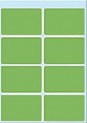 Etiket HERMA 3695 26x40mm groen 40st 5 Vel