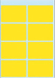 Etiket HERMA 3691 26x40mm geel 40st 5 Vel
