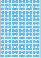 Etiket HERMA 2213 rond 8mm blauw 5632st 32 Vel-3