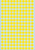 Etiket HERMA 2211 rond 8mm geel 5632stuks 32 Vel-2