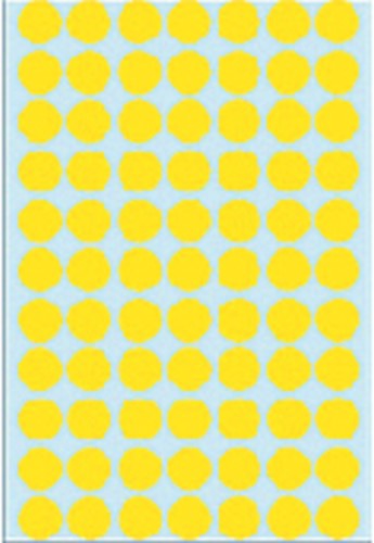 Etiket HERMA 2231 rond 13mm geel 2464stuks 32 Vel-3