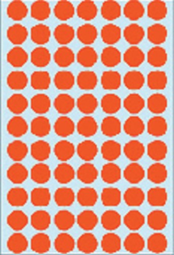 Etiket HERMA 2232 rond 13mm rood 2464stuks 32 Vel-3