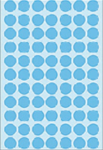 Etiket HERMA 2233 rond 13mm blauw 2464stuks 32 Vel-3