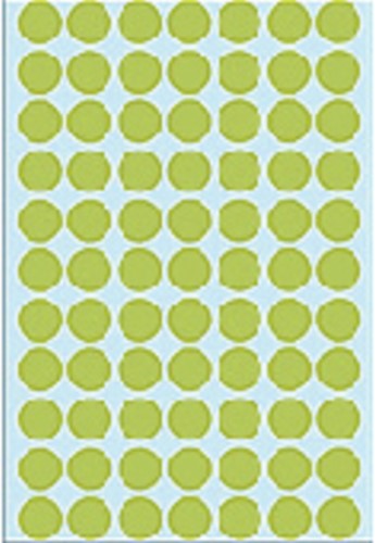 Etiket HERMA 2235 rond 13mm groen 2464stuks 32 Vel-3