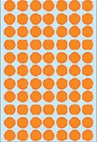 Etiket HERMA 2234 rond 13mm fluor oranje 1848stuks 24 Vel-3