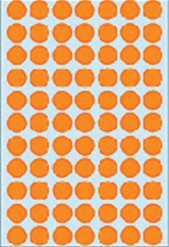 Etiket HERMA 2234 rond 13mm fluor oranje 1848 stuks-3