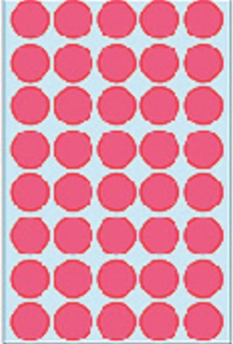 Etiket HERMA 2256 rond 19mm fluor rood 960st 24 Vel-3