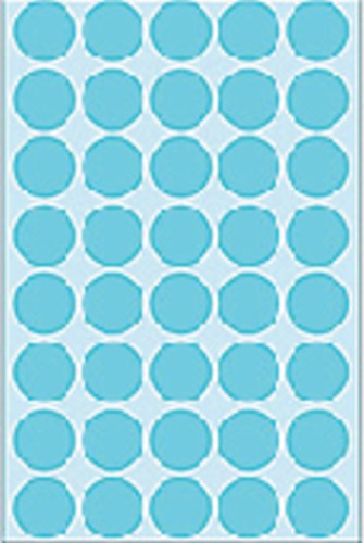 Etiket HERMA 2253 rond 19mm blauw 1280st 32 Vel-3