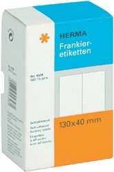 Frankeeretiket HERMA 4328 dubbel 130x40mm 500st 250 Vel