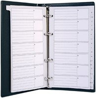 Telefoonalbum Kangaro 215x130mm A-Z 4-rings zwart 1 Stuk