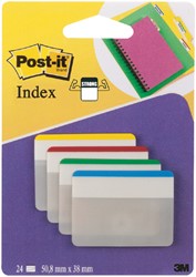 Indextabs Post-it 686F1 38x50.8mm strong recht ass 24 Stuk