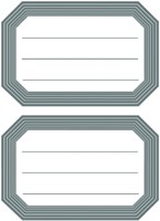 Etiket HERMA 5719 82x55mm schrift grijze rand 12st 6 Vel-2