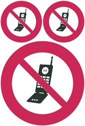 Etiket HERMA 5784 GSM verboden 1 stuks 1 Vel