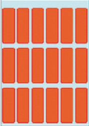 Etiket HERMA 3652 12x34mm rood 90stuks 5 Vel