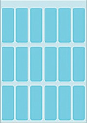 Etiket HERMA 3653 12x34mm blauw 90stuks 5 Vel