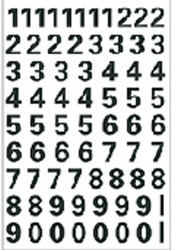 Etiket HERMA 4159 10mm getallen 0-9 zwart 1 Vel