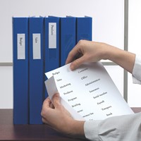 Etikethouder Djois 19x75mm zelfklevend tr 16st 16 Stuk