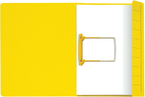 Clipmap Secolor A4 100% gerecycled karton 250gr geel verpakt per 10 stuks