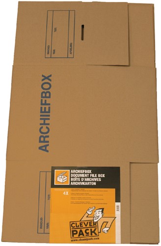 Archiefdoos CleverPack voor ordners 400x320x292mm 4 Stuk-2