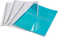 Thermische omslag GBC A4 4mm transparant/wit 100 stuks