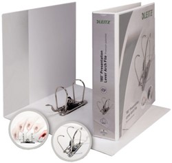 ORDNER LEITZ PANORAMA 180 GR 2RINGS A4 PP 50MM WIT 1 STUK