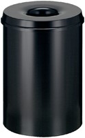 Papierbak+vlamdover Vepabins 30liter 33.5cm zwart 1 Stuk-3