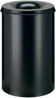 Papierbak vlamdover Vepabins 110liter zwart 1 Stuk-3