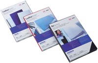 Voorblad GBC A4 karton lederlook 250gr zwart 100 Stuk-2