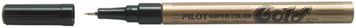 Fineliner PILOT Super SC-W EF goud 1 Stuk
