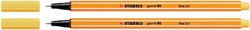 Fineliner STABILO point 88/44 F geel 1 Stuk