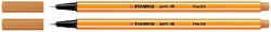 Fineliner STABILO point 88/54 F oranje 1 Stuk