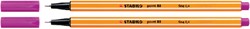 Fineliner STABILO point 88/56 F rozerood 1 Stuk