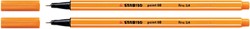 Fineliner STABILO point 88/89 F donker oker 1 Stuk