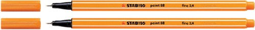 Fineliner STABILO point 88/89 F donker oker 1 Stuk