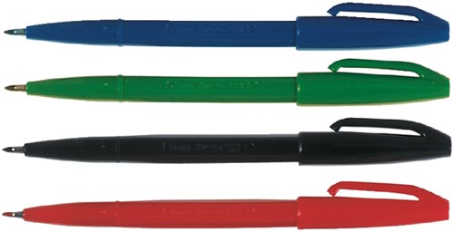 Fineliner Pentel Signpen S520 M zwart 1 Stuk-2