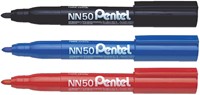 Viltstift Pentel NN50 rond 1.3-3mm blauw 1 Stuk-2