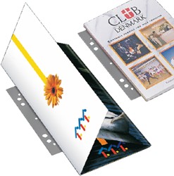 Opbergstrip Djois filestrip A4 2/4rings tr 100st 100 Stuk