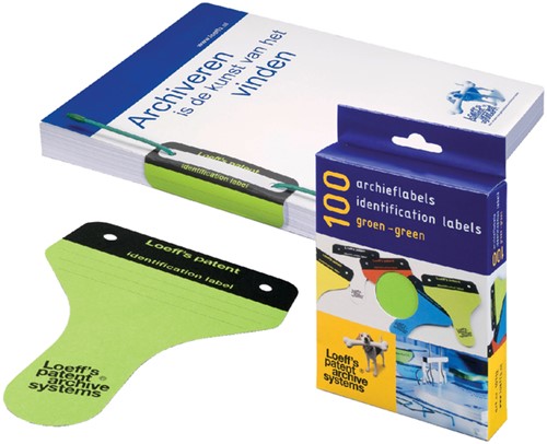 Archieflabel Loeffs karton groen 100st 100 Stuk