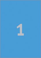 Etiket Avery 3471 210x297mm A4 blauw 100st 100 Vel-2