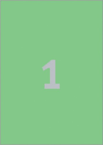 Etiket Avery 3472 210x297mm A4 groen 100st 100 Vel-2
