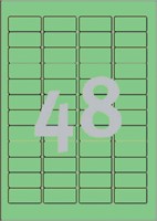 Etiket Avery L6040-20 45.7x21.2mm groen 960stuks 20 Vel-2