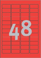 Etiket Avery L6038-20 45.7x21.2mm rood 960 stuks-2
