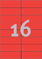 Etiket AZ 3452 105x37mm rood 1600stuks 100 Vel-2