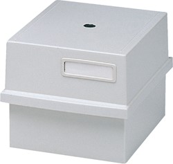 Kaartenbak Exacompta A6 kort kunststof grijs 1 Stuk