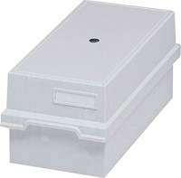 Kaartenbak Exacompta A6 lang kunststof grijs 1 Stuk