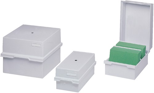 Kaartenbak Exacompta A6 lang kunststof grijs 1 Stuk-2