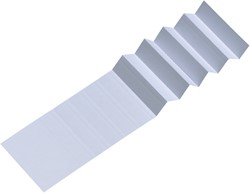 Ruiterstrook voor Esselte Classic 50mm wit 10 stuks